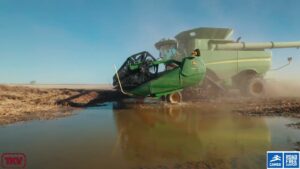 Camso High Speed 30inch suspended bolt-on track conversion fitted to JDS780, in Boggabilla QLD