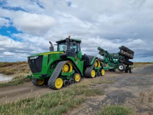 John Deere Tractor with Tracks on